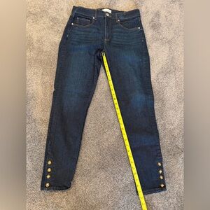 Stylish Loft Jeans with Tortoise Button Accents